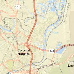 Colonial Heights Street Map