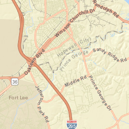 Fort Lee Street Map
