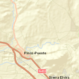 Pinos Puente Street Map