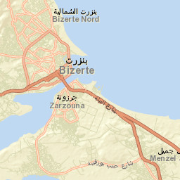 Bizerte Street Map