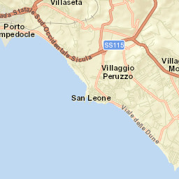San Leone Mosè Street Map