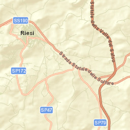 Riesi Street Map