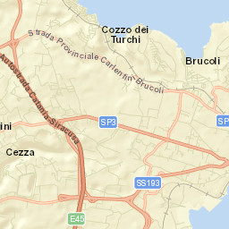 Brucoli Street Map