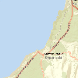 Kyparissía Street Map