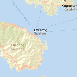 Spétses Street Map