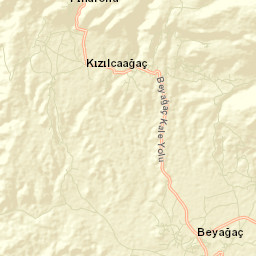 Beyağaç İlçesi Street Map
