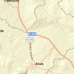 Ahırlı İlçesi Street Map