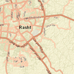 Rasht Street Map