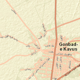 Gonbad Kavus Street Map