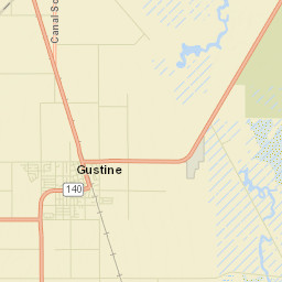 Gustine California Street Map