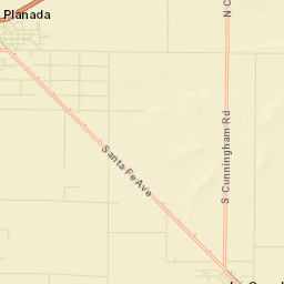 Planada California Street Map