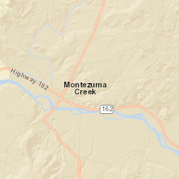 Trading Post Rd Montezuma Creek Street Map