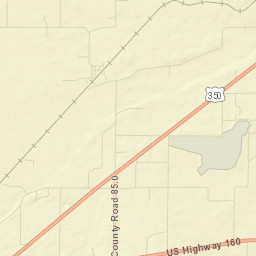 Hoehne Colorado Street Map