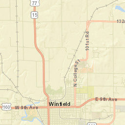 1910 West 14th Avenue Winfield KS Street Map