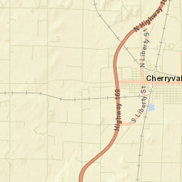 Cherryvale Street Map
