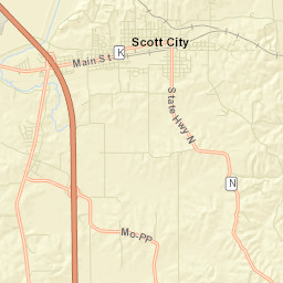 Scott City Street Map