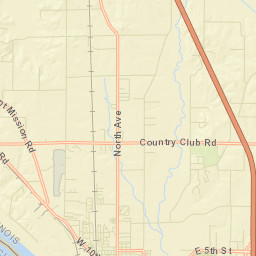Massac County Street Map