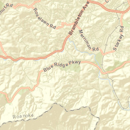 Roanoke County Street Map