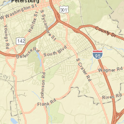 Petersburg Street Map