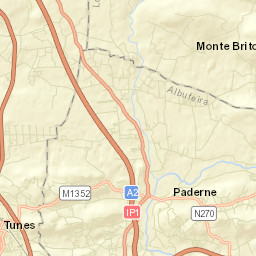 Paderne Street Map