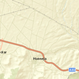 Huéneja Street Map