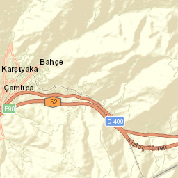 Bahçe Street Map