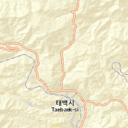 Taebaek-si Street Map