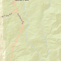 North Fork California Street Map