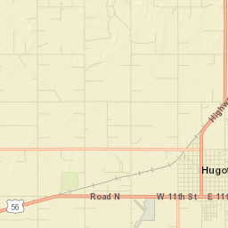Hugoton Street Map