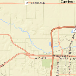 Jasper County Street Map