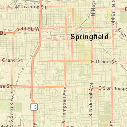 401-499 West McDaniel Street, Springfield Street Map