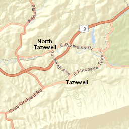 Tazewell County Street Map