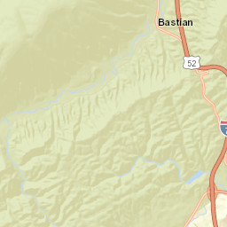 Bland County Street Map