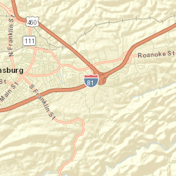 Christiansburg Street Map