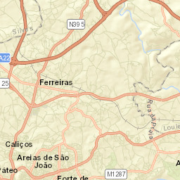 Olhos de Água Street Map