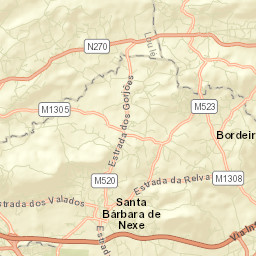 Santa Bárbara de Nexe Street Map