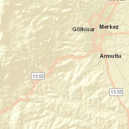 Gölhisar Street Map