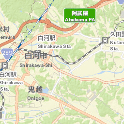 Shirakawa Shi Street Map