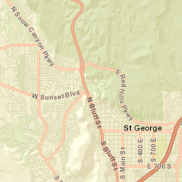 449-499 South 300 East Saint George Street Map