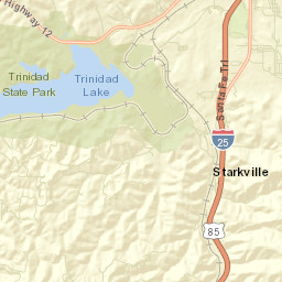 Starkville Colorado Street Map