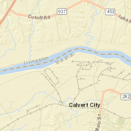 Calvert City Street Map