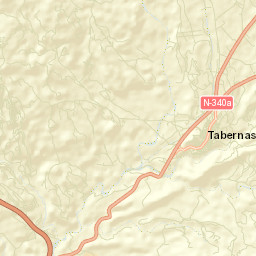 Tabernas Street Map
