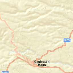Canicattini Bagni Street Map