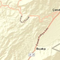 Çameli İlçesi Street Map