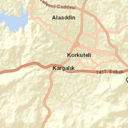 Korkuteli Street Map
