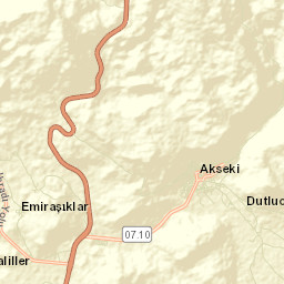 Akseki Street Map