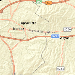 Toprakkale Street Map