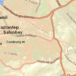 Gaziantep Street Map
