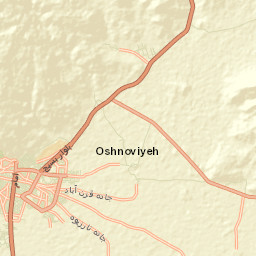 Oshnaviyeh Street Map