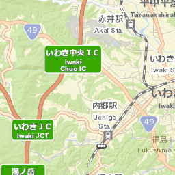 Iwaki-shi Street Map
